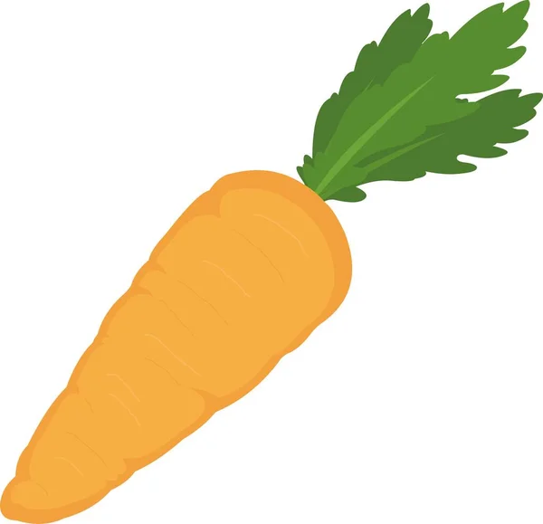 Emoticono Vectorial Ilustración Una Zanahoria — Archivo Imágenes Vectoriales