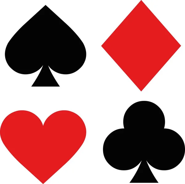 Kart simgeleri simgelerinin vektör illüstrasyonu