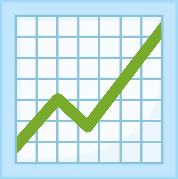 Emoticones Vectoriales Ilustración Gráfico Estadísticas Crecimiento — Vector de stock