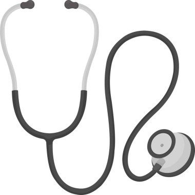 Steteskopun vektör simgesi