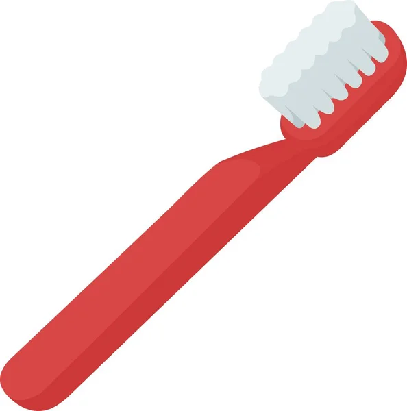 Bir Diş Fırçasının Vektör Simgesi — Stok Vektör