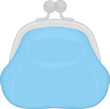 Bozuk para çantasının vektör simgesi