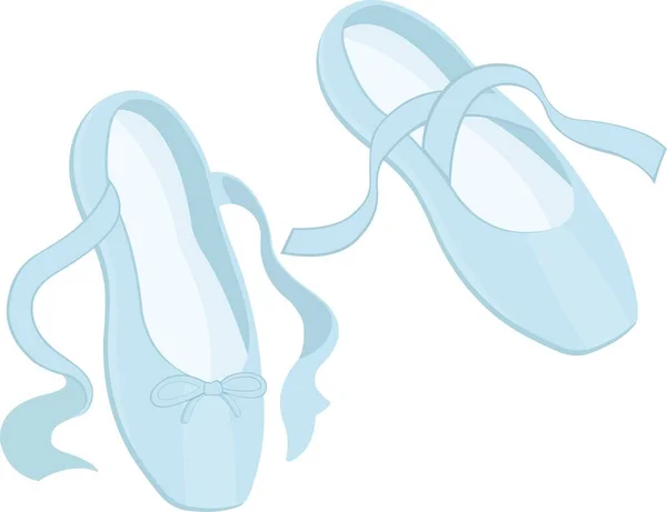 Bir Çift Bale Ayakkabısının Vektör Simgesi — Stok Vektör