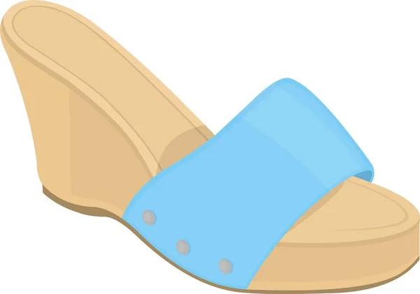 Sandalet Giymiş Bir Kadının Vektör Ifadesi — Stok Vektör