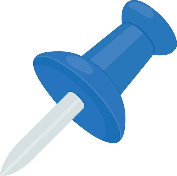 Bir itme iğnesi simgesinin vektör illüstrasyonu