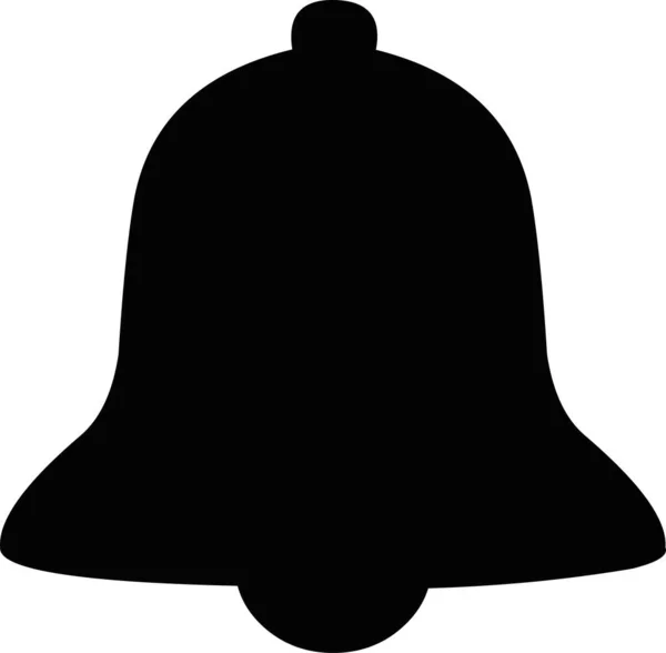 Bir zilin siluetinin vektör çizimi