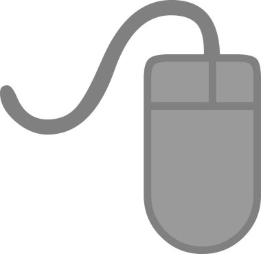 Bir pc faresinin duygu simgesinin vektör illüstrasyonu