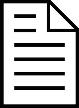 Bir bilgisayar dosyasının vektör illüstrasyonu