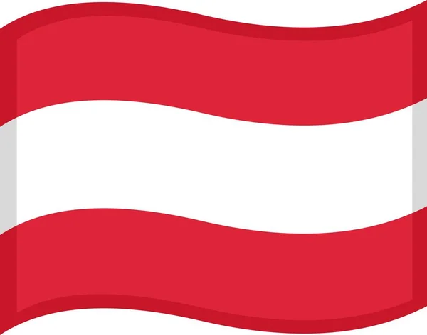 Vector Emoticon Illustration Flag Austria — Stock Vector