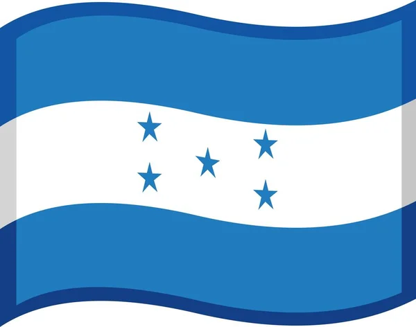 Emoticon Vetorial Ilustração Bandeira Honduras — Vetor de Stock