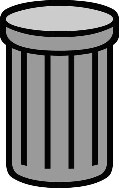 Wektorowa Ilustracja Ikony Kosza Śmieci — Wektor stockowy