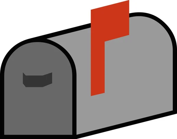 Vektor Emoticon Illustration Einer Mailbox — Stockvektor