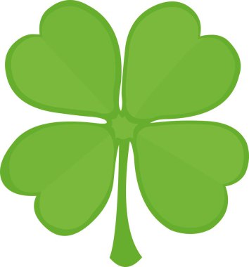 Dört yapraklı yoncanın vektör çizimi