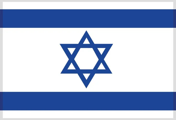 Vector Ilustración Bandera Israel — Vector de stock