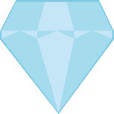 Elmas simgesinin vektör illüstrasyonu