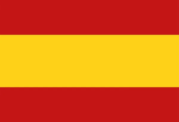 Vektorillustration Der Spanischen Flagge — Stockvektor