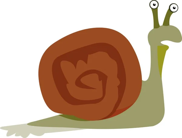 Illustration Vectorielle Émoticône Escargot Dessin Animé — Image vectorielle