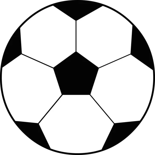 サッカーボールのベクトル絵 — ストックベクタ