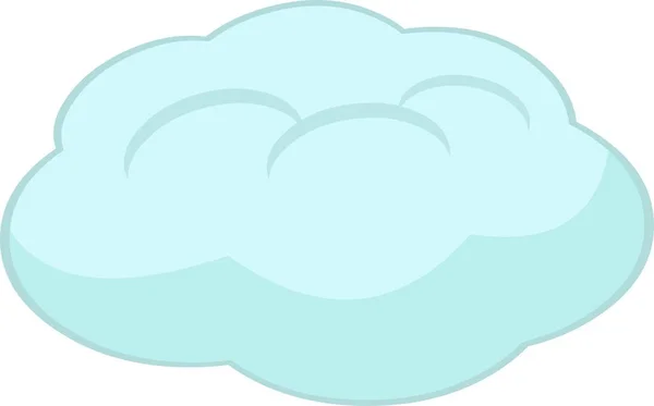 Emoticono Vectorial Ilustración Una Nube Cielo — Archivo Imágenes Vectoriales