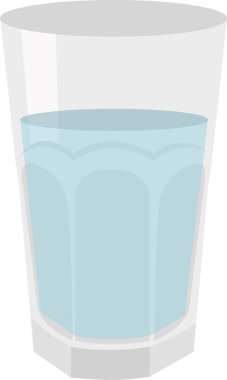 Bir bardak suyun vektör simgesi