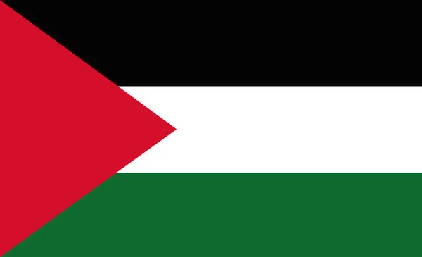Filistin Bayrağının Vektör Illüstrasyonu — Stok Vektör