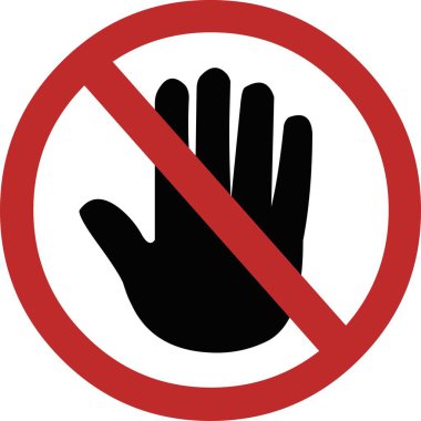 İşaretlere dokunmak yasaktır illüstrasyonuName