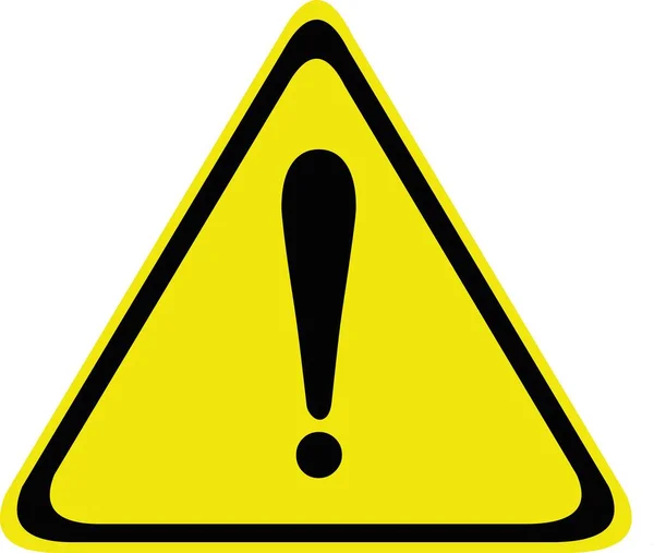 Ünlem işaretli trafik işaretinin vektör illüstrasyonu