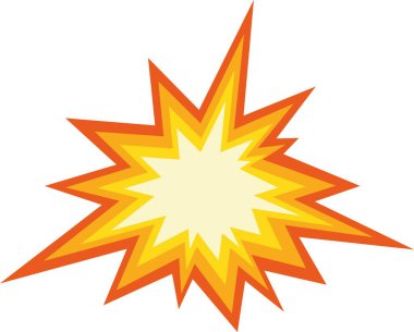 Patlayıcı çarpışma ifadelerinin vektör çizimi