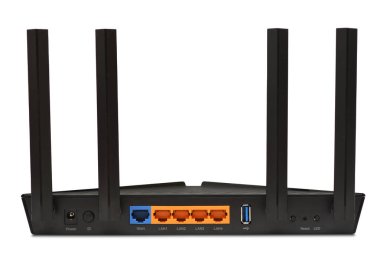Ağ üzerinden diske erişmek için USB portu olan modern Wi-Fi yönlendirici