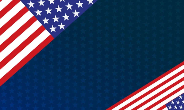 American Flag Patriotic Back Ground — Stock Vector