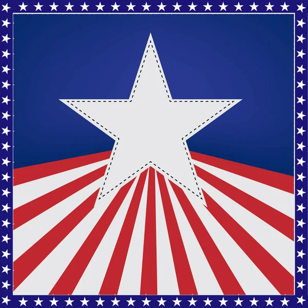 アメリカ国旗星の背景 — ストックベクタ