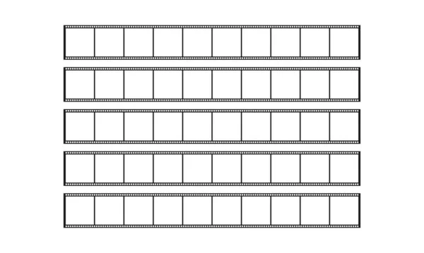 Filmstrip Geïsoleerd Wit — Stockvector