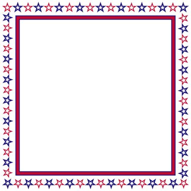 Vatansever sınır ayırıcı Amerikan bayrağı