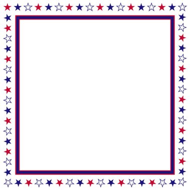 Vatansever sınır ayırıcı Amerikan bayrağı