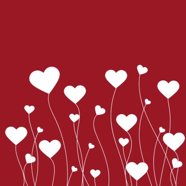 Kalpli Valentine arkaplanı