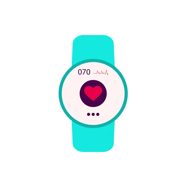 Fitness Smart Watch Mit Herzfrequenz — Stockvektor