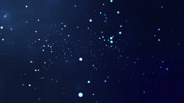 Işıldayan toz parçacıklarından oluşan soyut arkaplan kutlaması