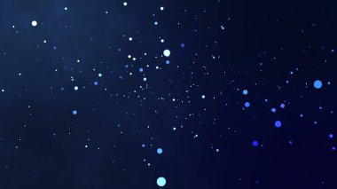 Işıldayan toz parçacıklarından oluşan soyut arkaplan kutlaması