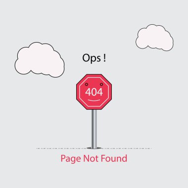 Sayfa 404 hatası, Şablon sayfanın bulunamadığını bildiriyor.