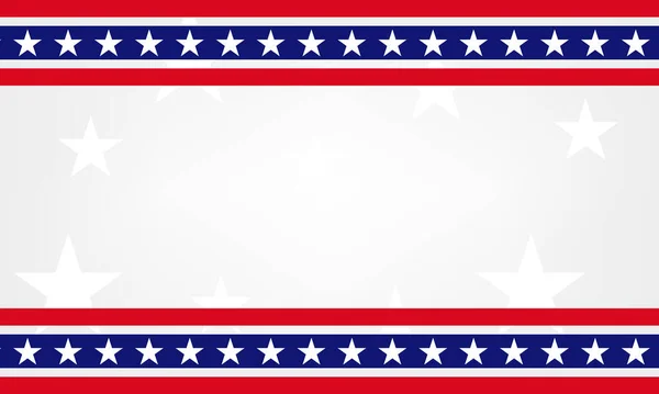 Patriotic Συνοριακή Διαχωριστής Αμερικανική Σημαία Ηπα — Διανυσματικό Αρχείο