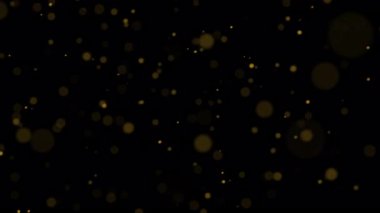 4K Yüzen Parçacık Işıkları Arkaplan Canlandırması