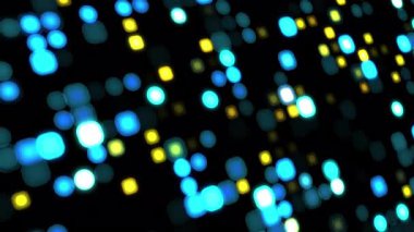 4K Dijital Noktalar Ağ Arkaplan Canlandırması