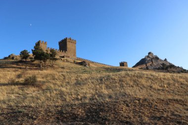 Ukrayna, Kırım, Sudak, Kule, Ceneviz kalesi, seyahat, tatil