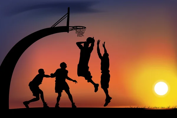 Basketbalová hra — Stockový vektor
