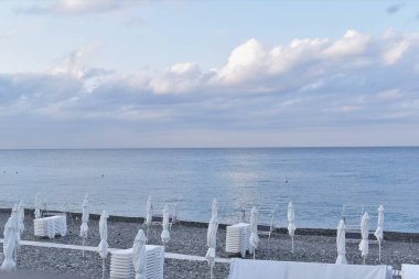 Deniz, sahil. Soçi seti.. 