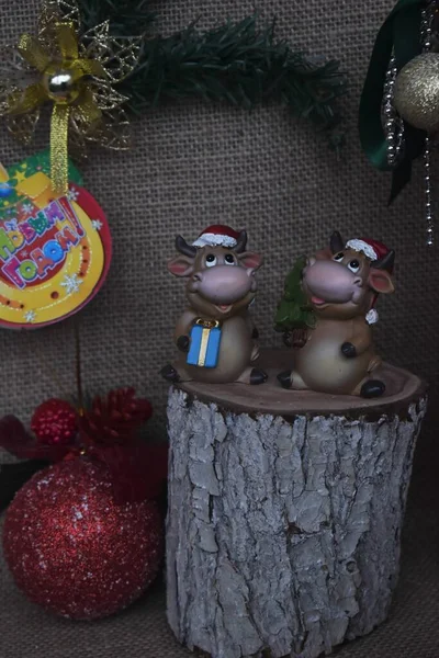 Yeni yıl kompozisyonu. Yeni yıl kartı. 