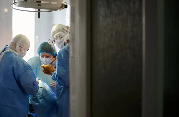 Surgery Operation Progress View Operating Room Door — Stock Photo, Image