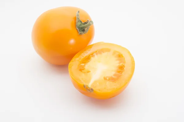 Sarı domates ve bir dilim