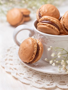 ile krem çikolata acıbadem kurabiyesi