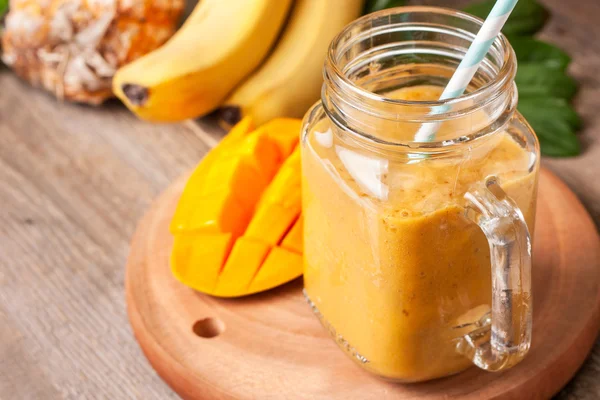 smoothie with tropical fruits